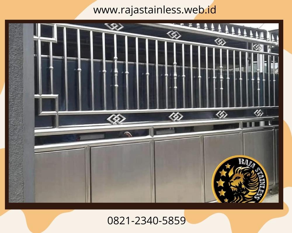 Pagar Stainless Steel Grogol Petamburan, Jakarta Barat No 1 Pekerjaan Rapi