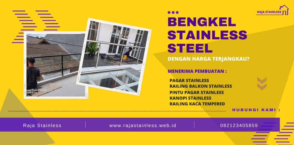 Jasa Pembuatan Railing Tangga Stainless Bintaro